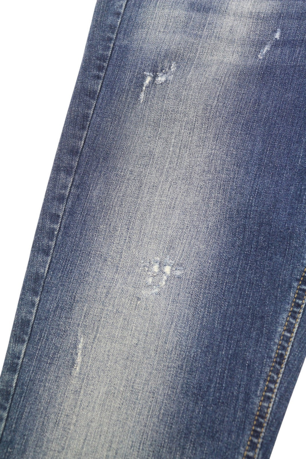 LIU JO Cute Womens Jeans W28 Ripped Distress Rhinestone Ankle Washed Blue