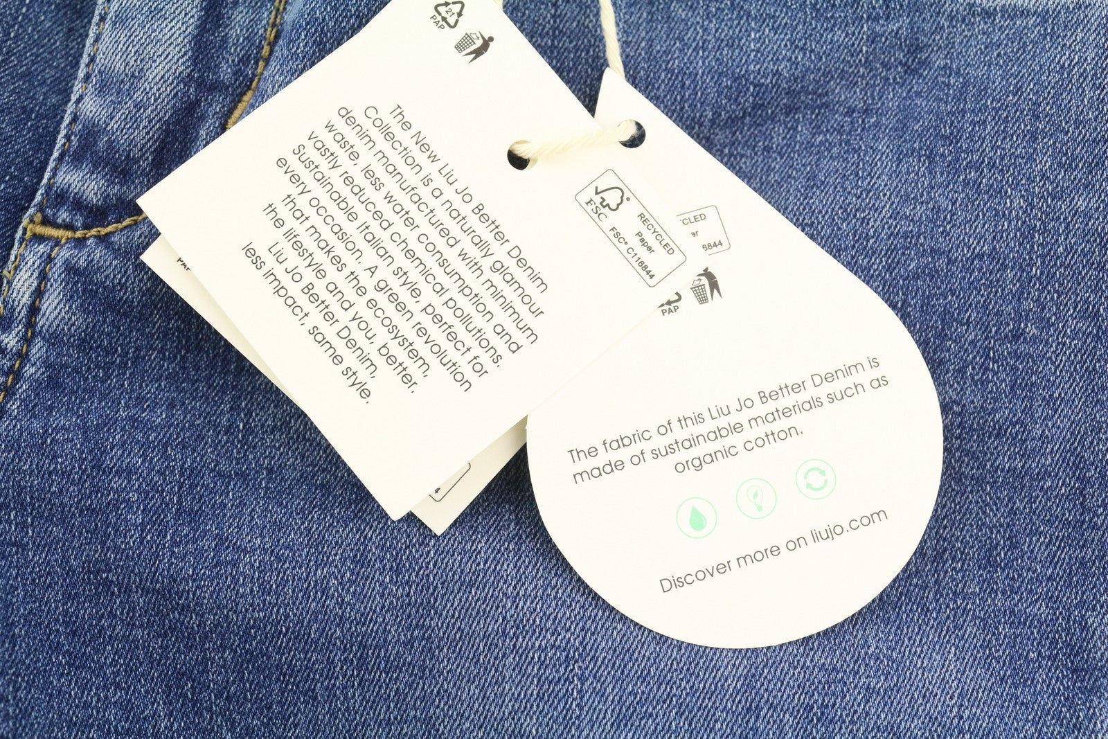 LIU JO Fly Womens Jeans W28  Blue Distress Ripped Ankle Length Washed Zip