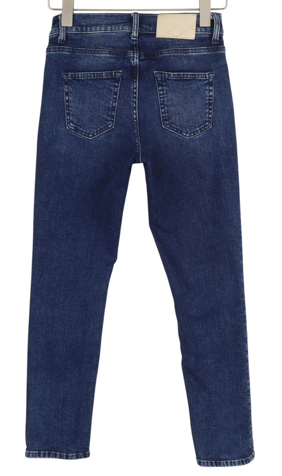 LIU JO Womens Jeans W27  Washed Blue Skinny  Rhinestones Details Ankle