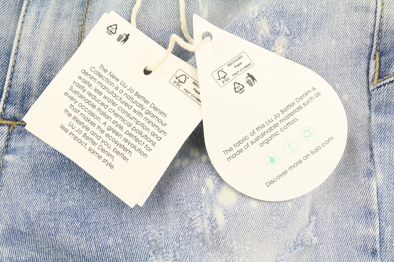 LIU JO Ideal Womens Jeans W28 Skinny Stretch Ripped Distress Washed Blue