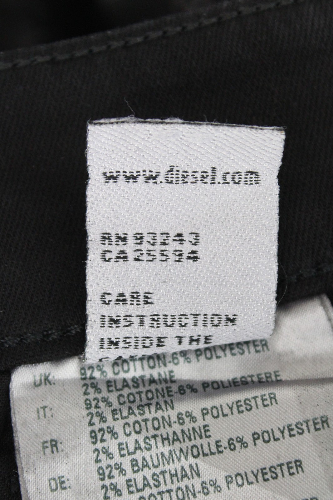 DIESEL Slandy-SP4 0094S Women's Jeans W24/L30 Black Coated Super Skinny Girls