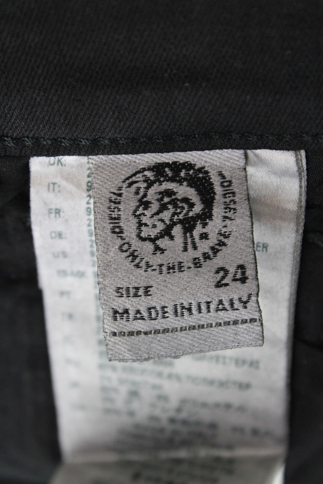 DIESEL Slandy-SP4 0094S Women's Jeans W24/L30 Black Coated Super Skinny Girls