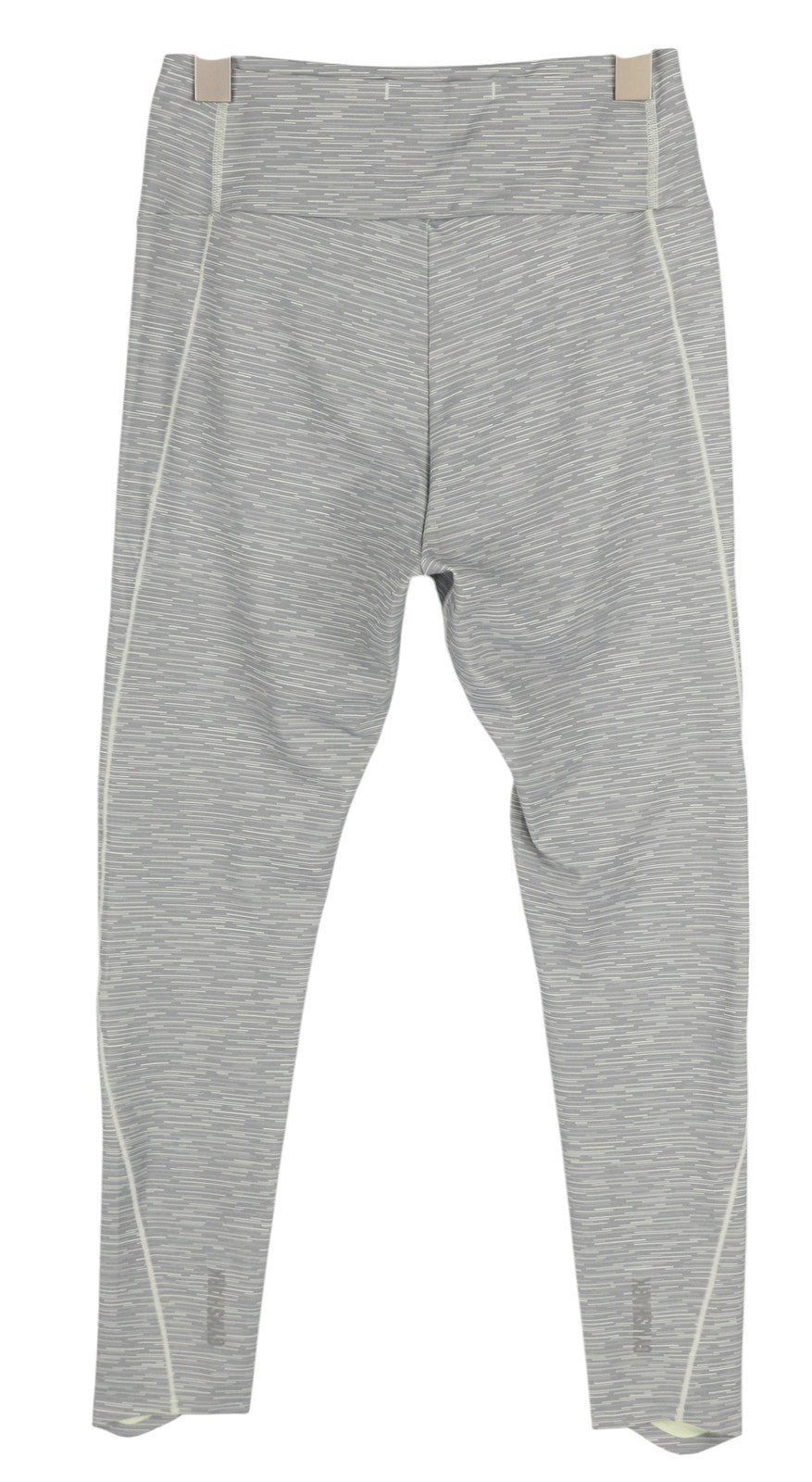 GYMSHARK GLLG5088 moteriškos tamprės M, pilkos, raštuotos, aukštu juosmeniu, priglundančios, tamprios 