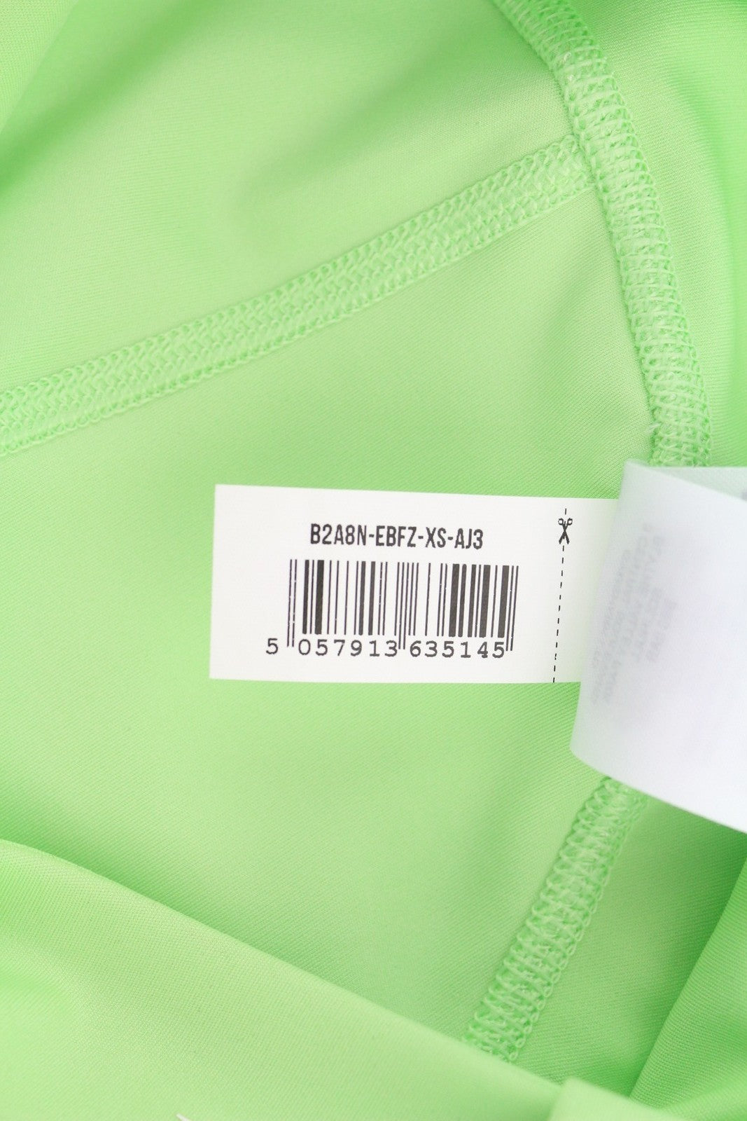 GYMSHARK B2A8N moteriškos tamprės XS, ryškiai žalios, aukštu juosmeniu, su kišenėmis, sportinės 