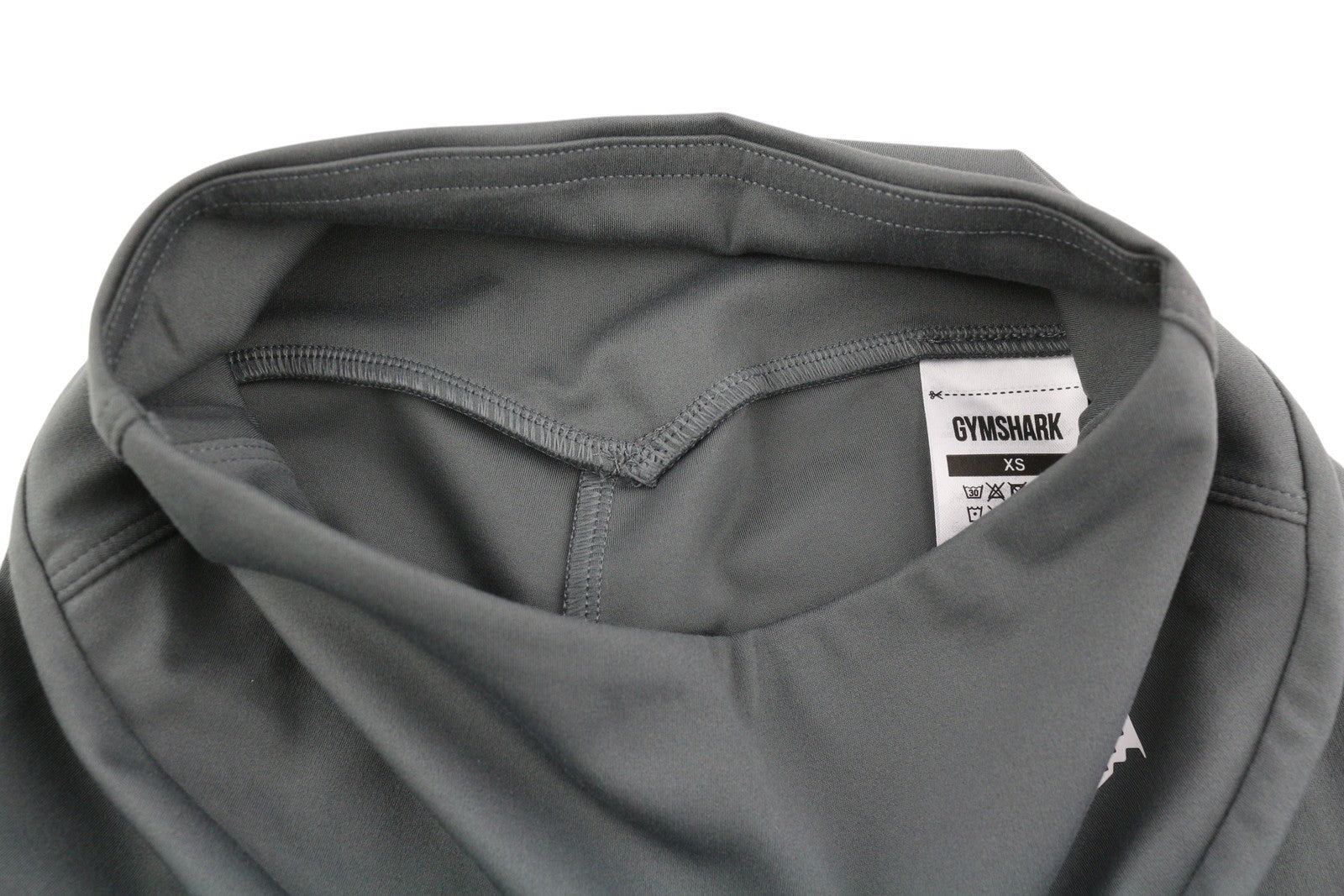 GYMSHARK B1A1V moteriškos tamprės XS pilkos, aukštu juosmeniu, priglundančios, 7/8 iki kulkšnių 