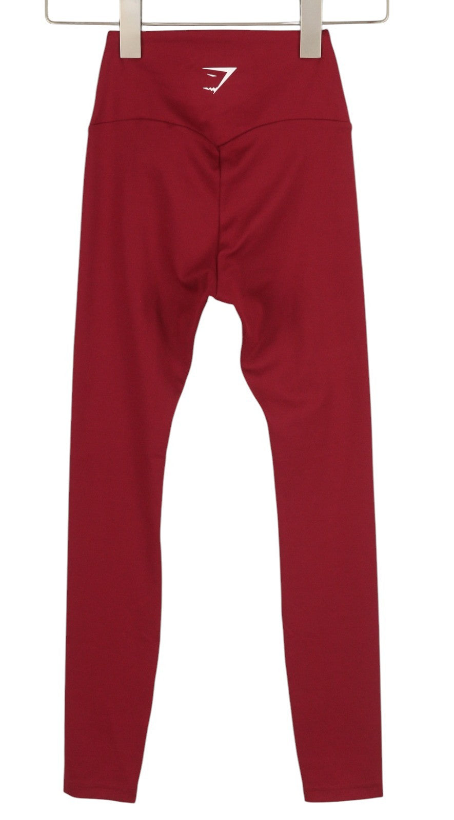 GYMSHARK B1A1T moteriškos tamprės XS, raudonos, aukštu juosmeniu, priglundančios, tamprios sportinės kelnės 