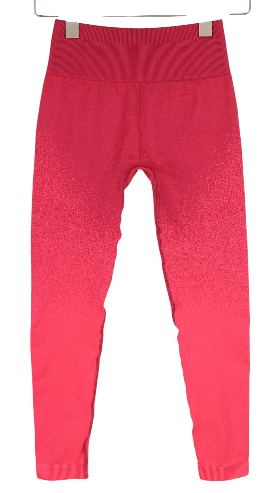 GYMSHARK Adapt moteriškos tamprės XS dydžio rožinės spalvos Ombre stiliaus besiūlės sportinės tamprios kelnės su aukštu juosmeniu 