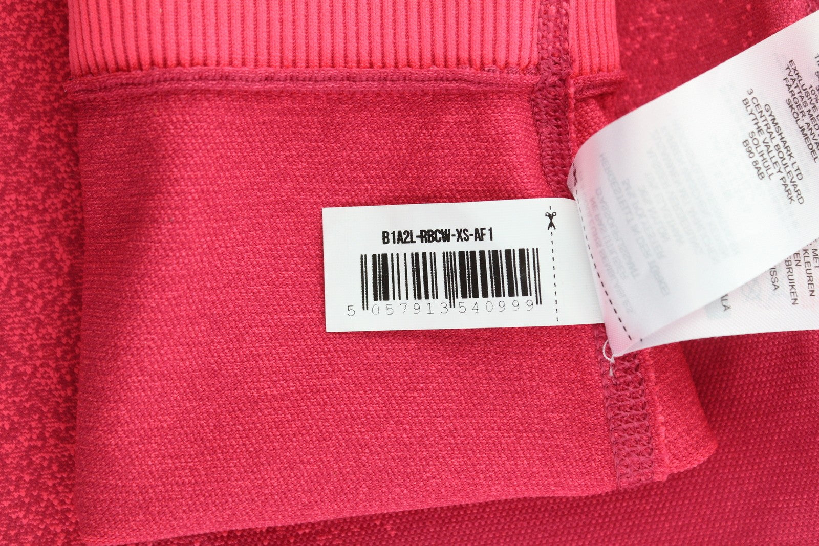 GYMSHARK Adapt moteriškos tamprės XS dydžio rožinės spalvos Ombre stiliaus besiūlės sportinės tamprios kelnės su aukštu juosmeniu 