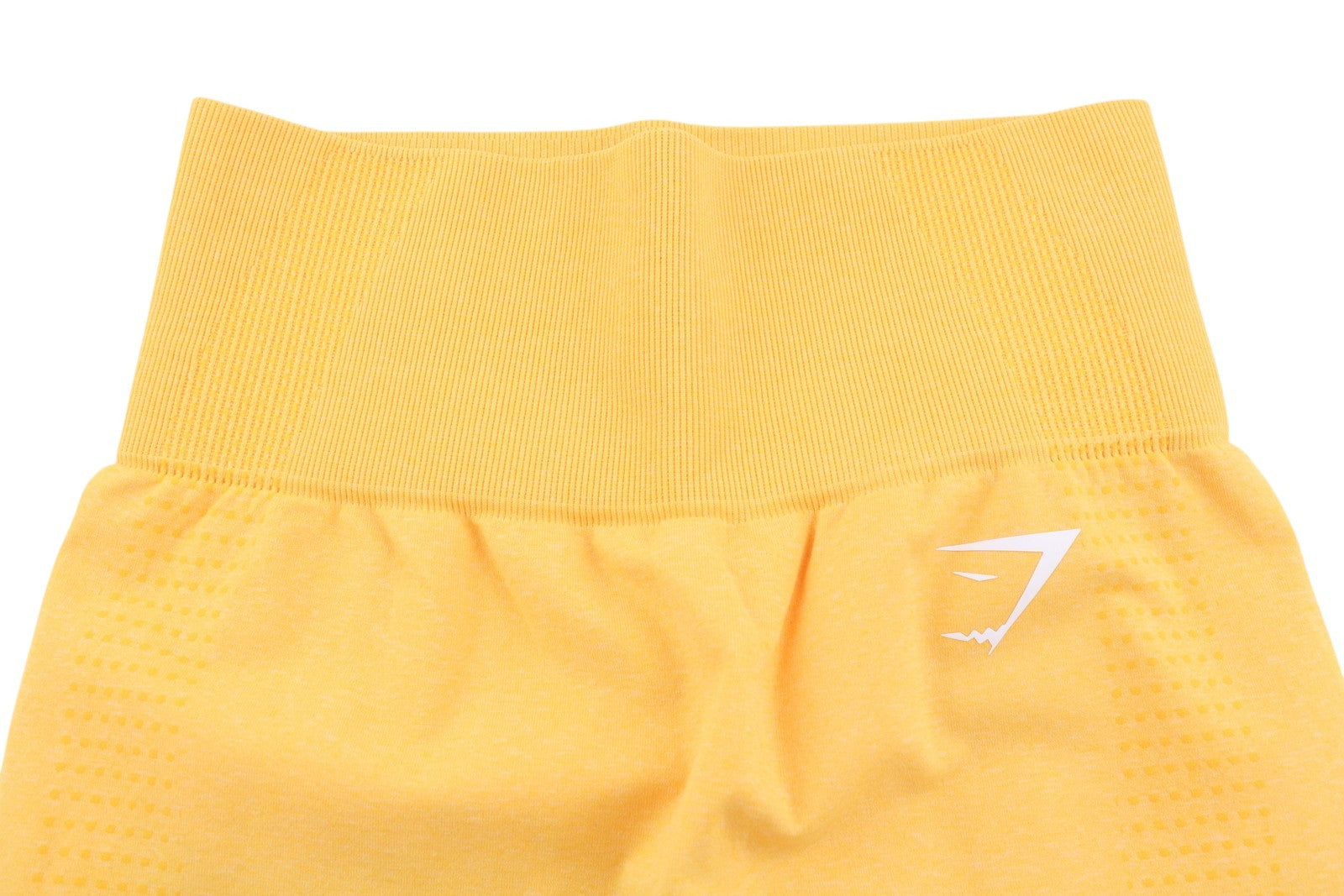 GYMSHARK Vital moteriškos tamprės XS dydžio, besiūlės, aukštu juosmeniu, priglundančios, tamprios, geltonos 