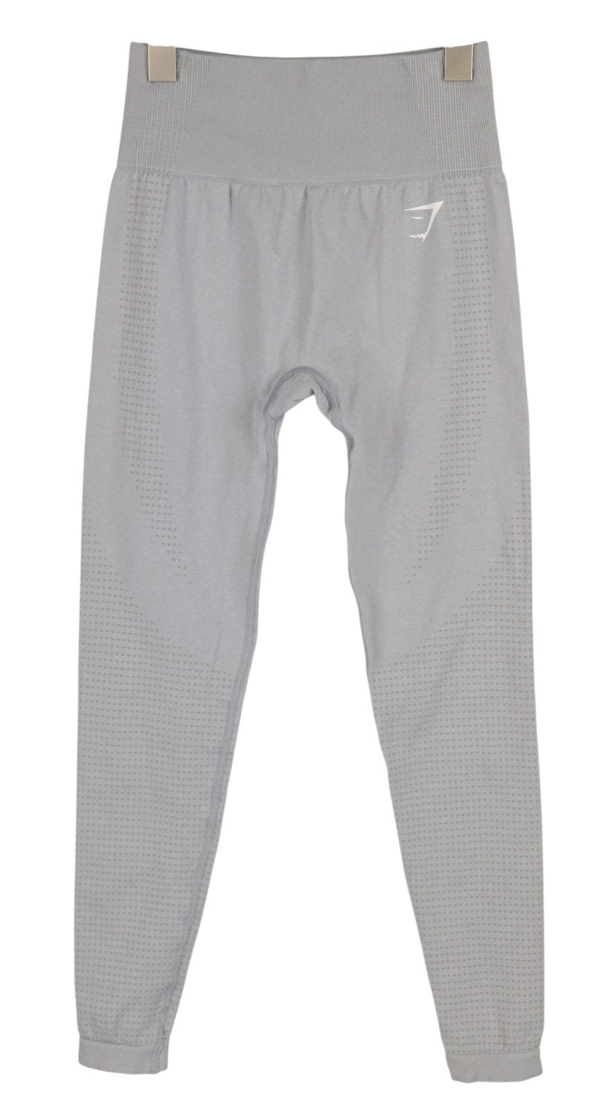 GYMSHARK Vital moteriškos tamprės S dydžio, besiūlės, aukštu juosmeniu, priglundančios, tamprios, pilkos spalvos