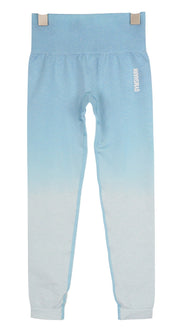 GYMSHARK Adapt moteriškos tamprės XS mėlynos Ombre besiūlės tamprios aukštu juosmeniu 