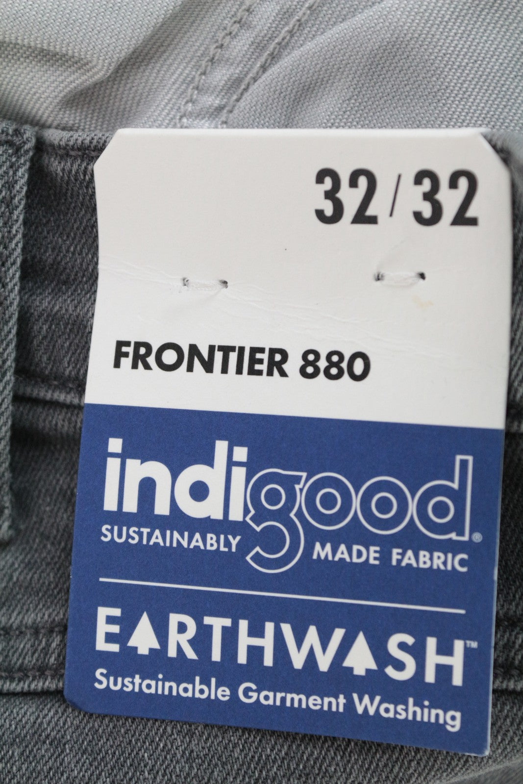 WRANGLER Frontier vyriški džinsai W32/L32 laisvalaikio tiesūs pilki medvilniniai tamprūs džinsai 