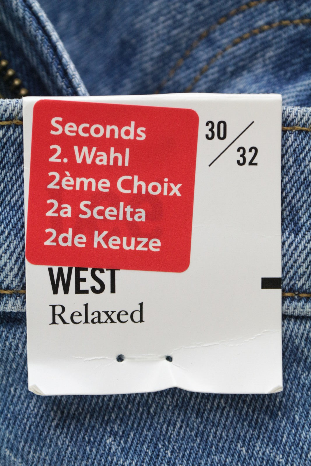 LEE West vyriški džinsai W30/L32 laisvalaikio kirpimo, 5 kišenių, mėlyni, tamprūs medvilniniai džinsai 