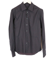 RICHMOND vyriški marškiniai M/L dydžio, tamsiai mėlyni, taškuoti, grynos medvilnės ilgomis rankovėmis, su sagomis 