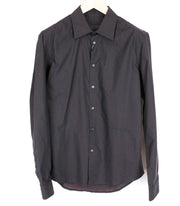 RICHMOND vyriški marškinėliai M/L dydžio, tamsiai mėlyni, grynos medvilnės taškeliais, ilgomis rankovėmis, su sagomis, elegantiški 