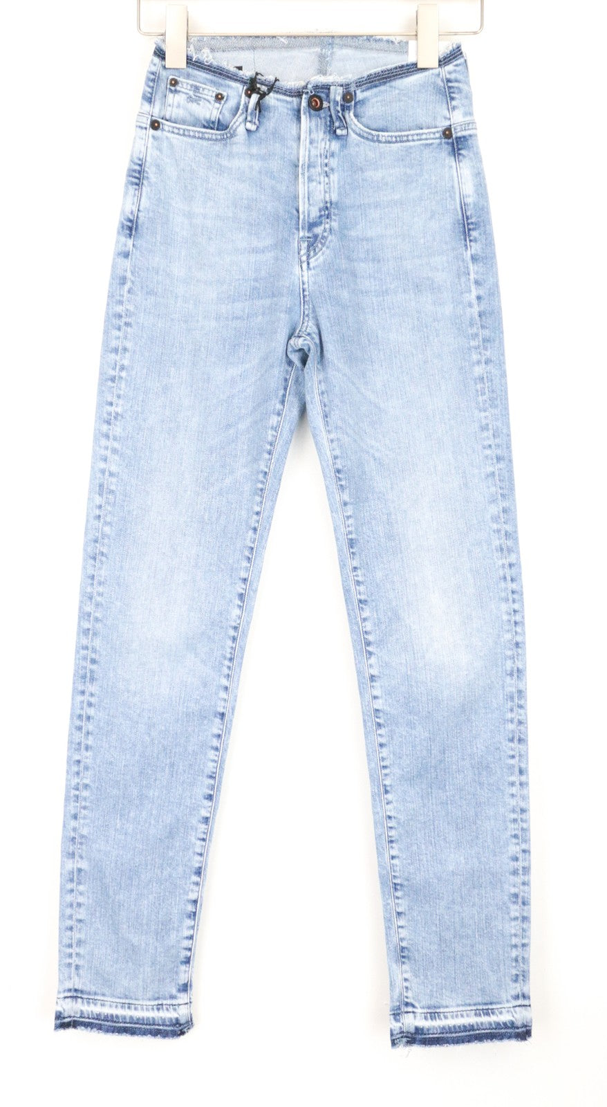 DENHAM Heidi Women's Jeans W23/L30 Straight Fit Blue Cotton Stretch Washed