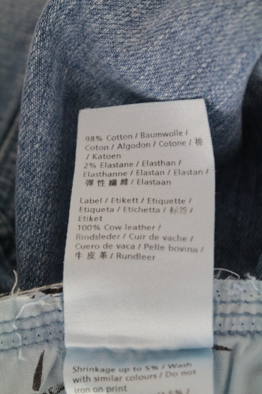 DENHAM Heidi Women's Jeans W23/L30 Straight Fit Blue Cotton Stretch Washed