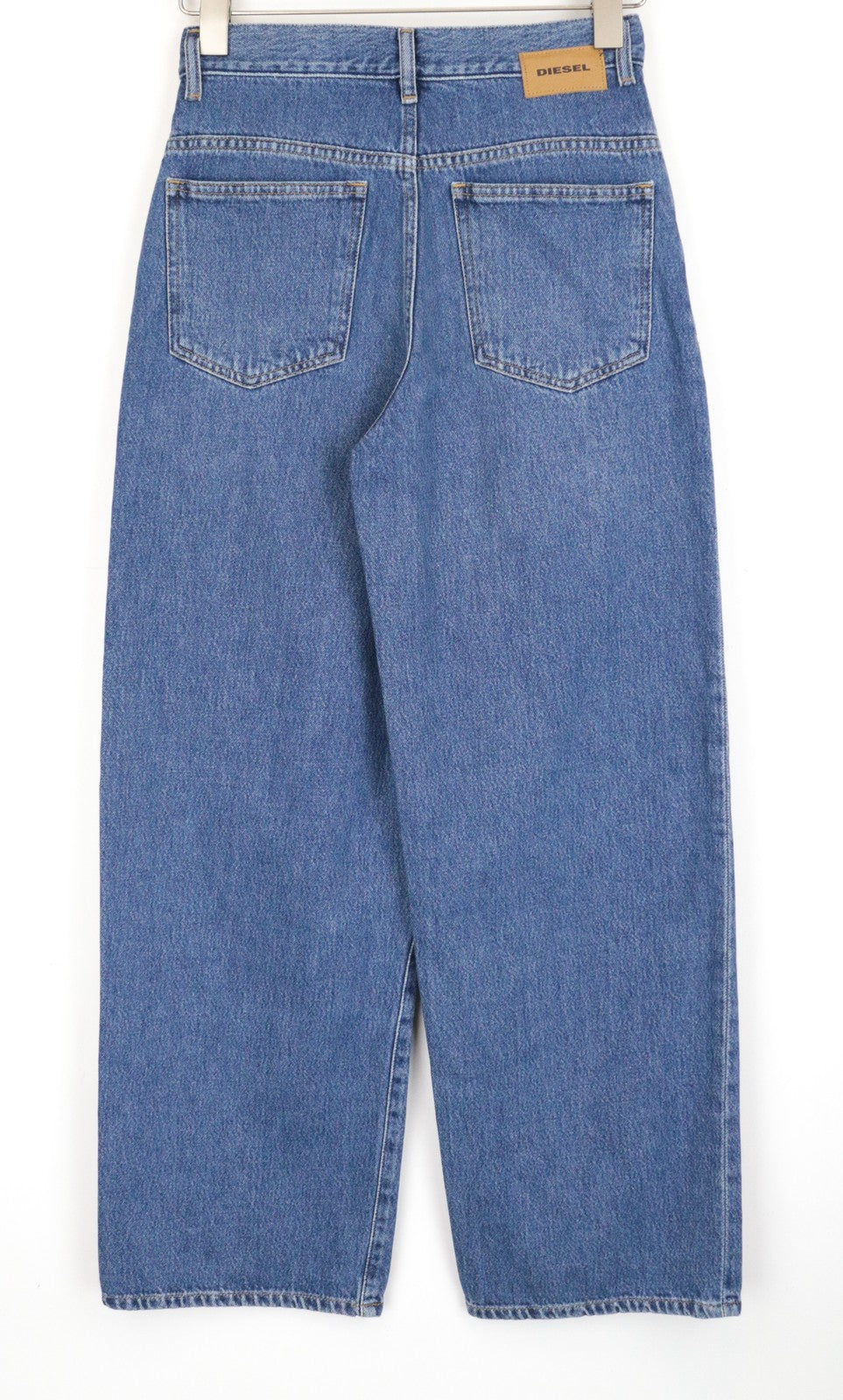 DIESEL Widee 080AN Women's Jeans W25/L32 Straight Blue High Waist Cotton Denim