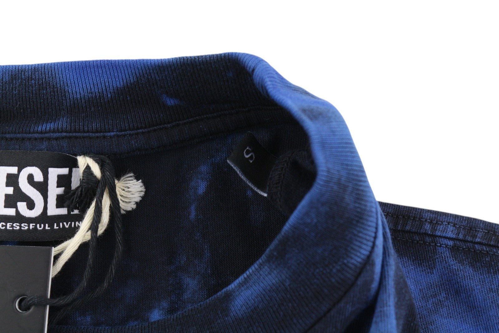 DIESEL T-Just-B84 Men T-Shirt S Black Tricot Stretch Crew Neck RRP€150