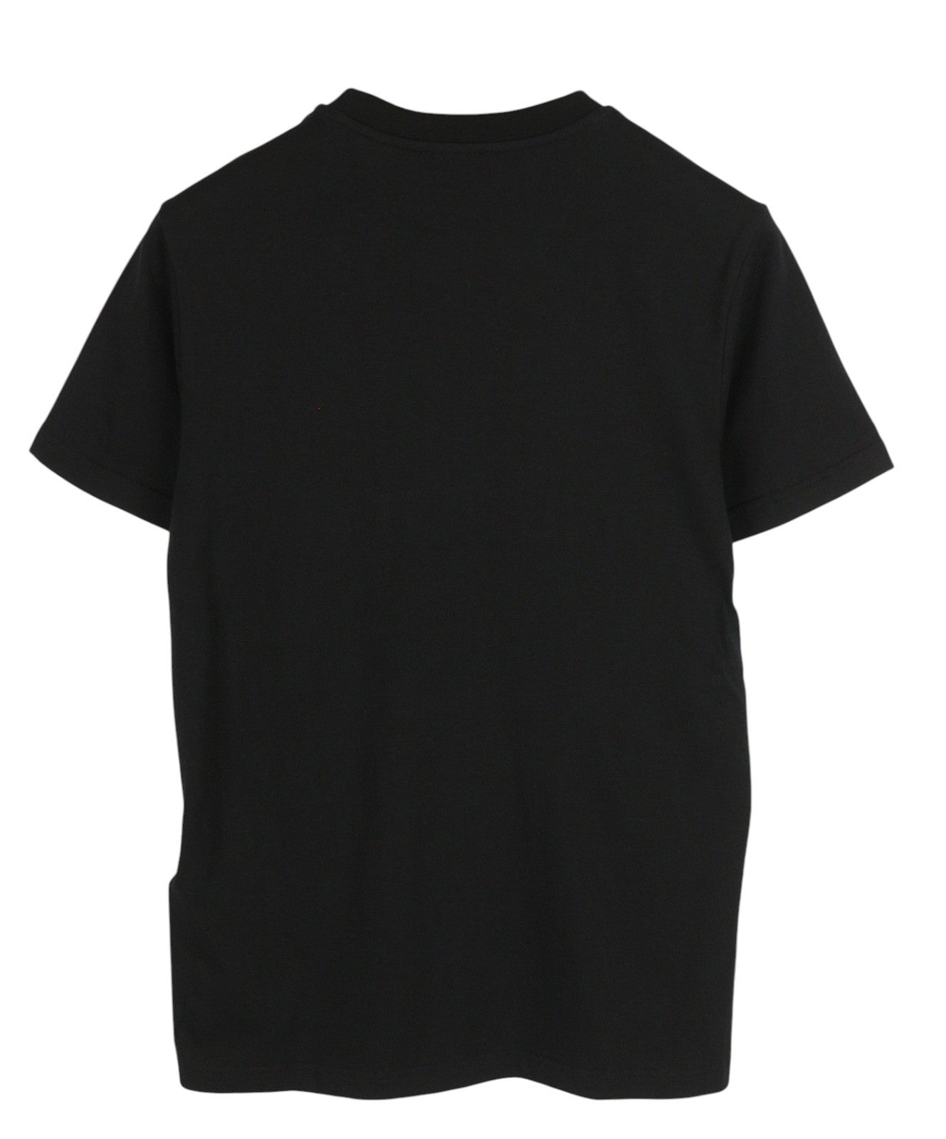 DIESEL T-Diegos-B6 Men T-Shirt S Black Tricot Stretch Embroidered Short Sleeve