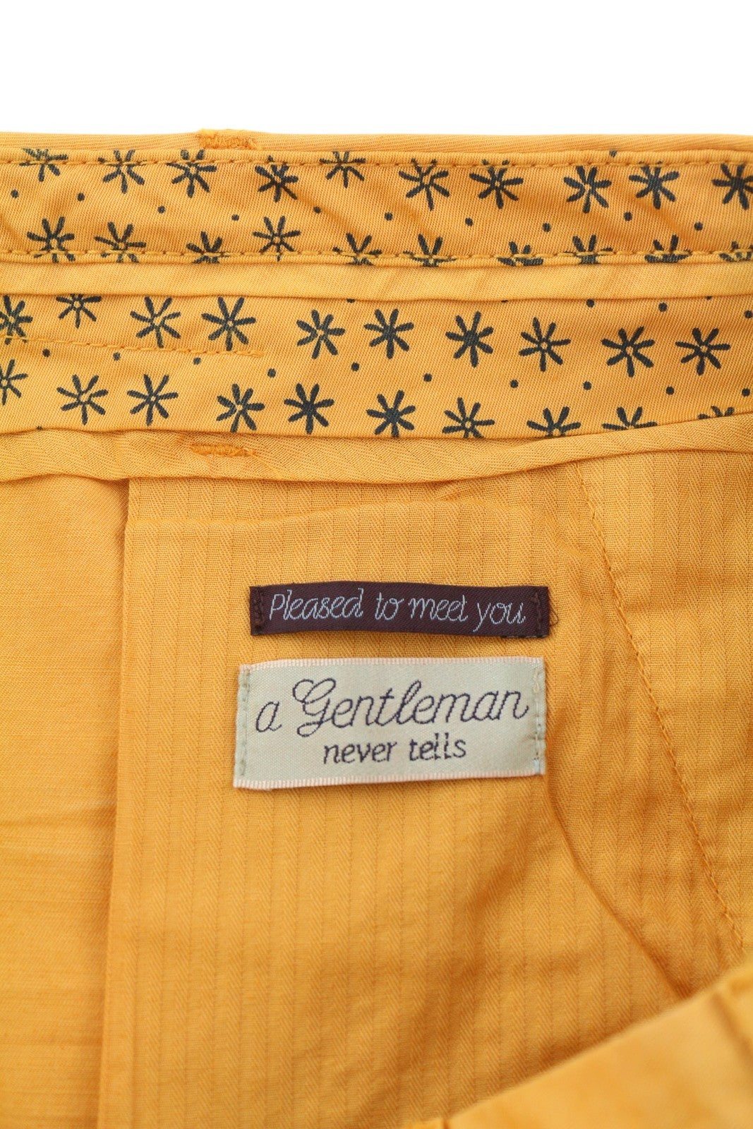 SCOTCH &amp; SODA vyriški šortai W32 Chino, oranžiniai, su atlenkiamu užtrauktuku ir logotipu. 