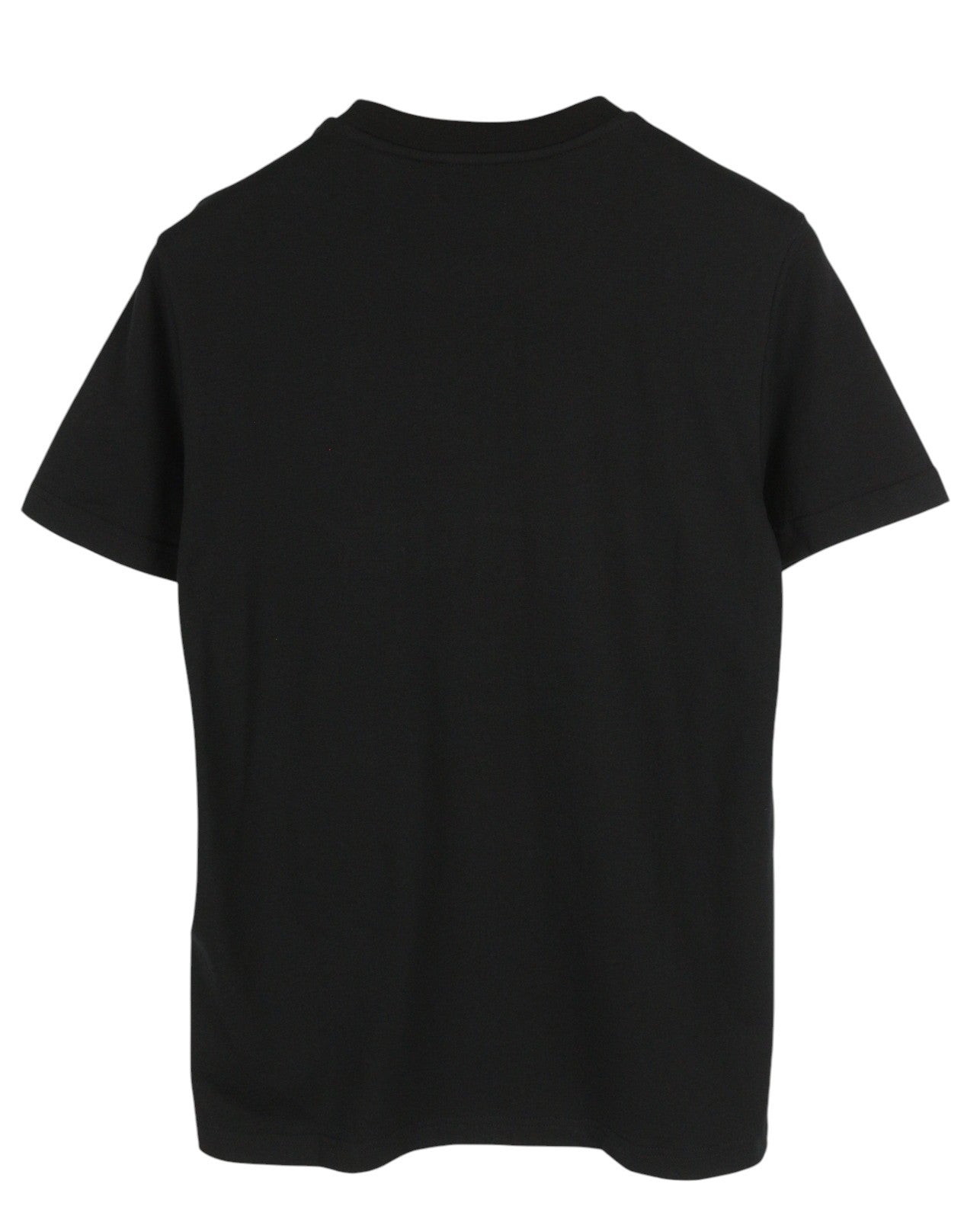 DIESEL T-Diegos-B6 Men T-Shirt S Black Tricot Stretch Crew Neck Short Sleeved