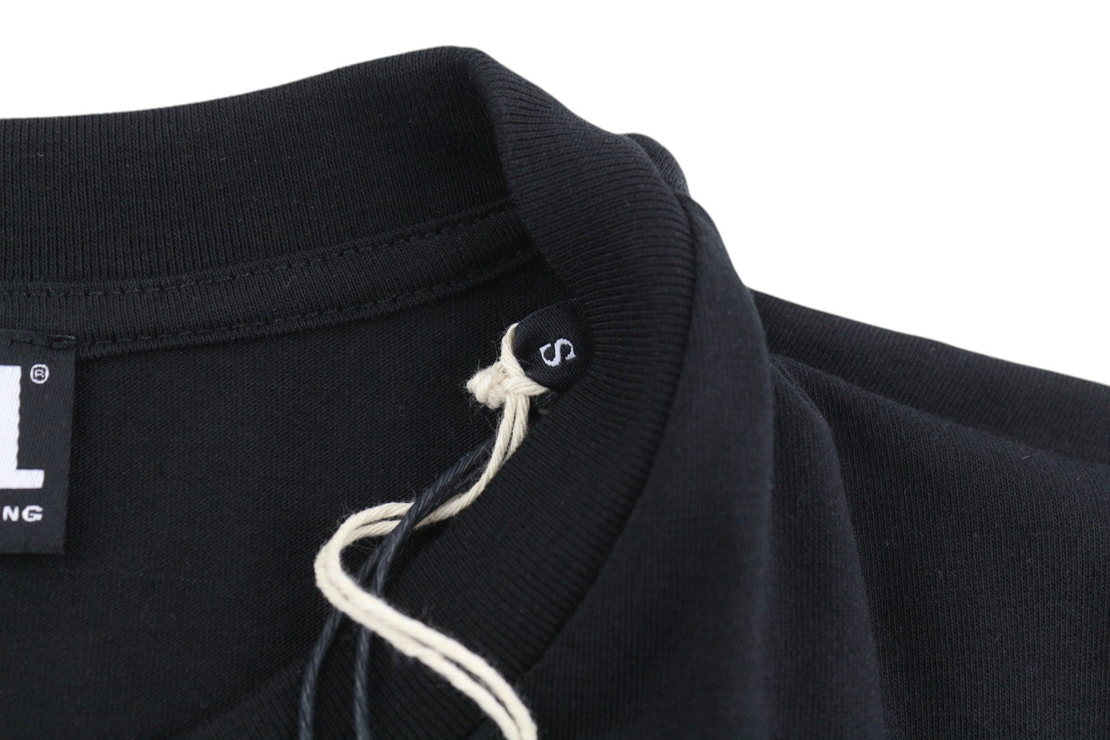 DIESEL T-Diegos-B6 Men T-Shirt S Black Tricot Stretch Crew Neck Short Sleeved