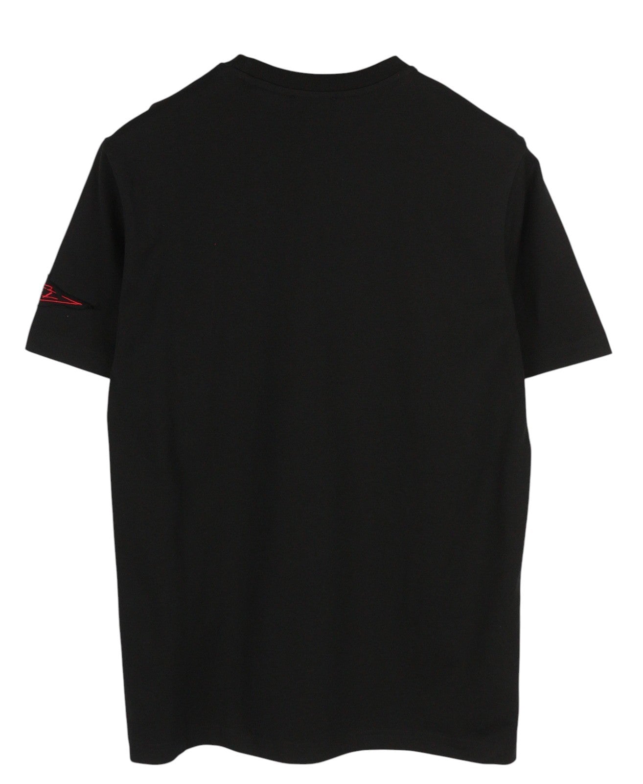 DIESEL T-Just-B61 Men T-Shirt S Black Tricot Stretch Cotton Crew Short Sleeved