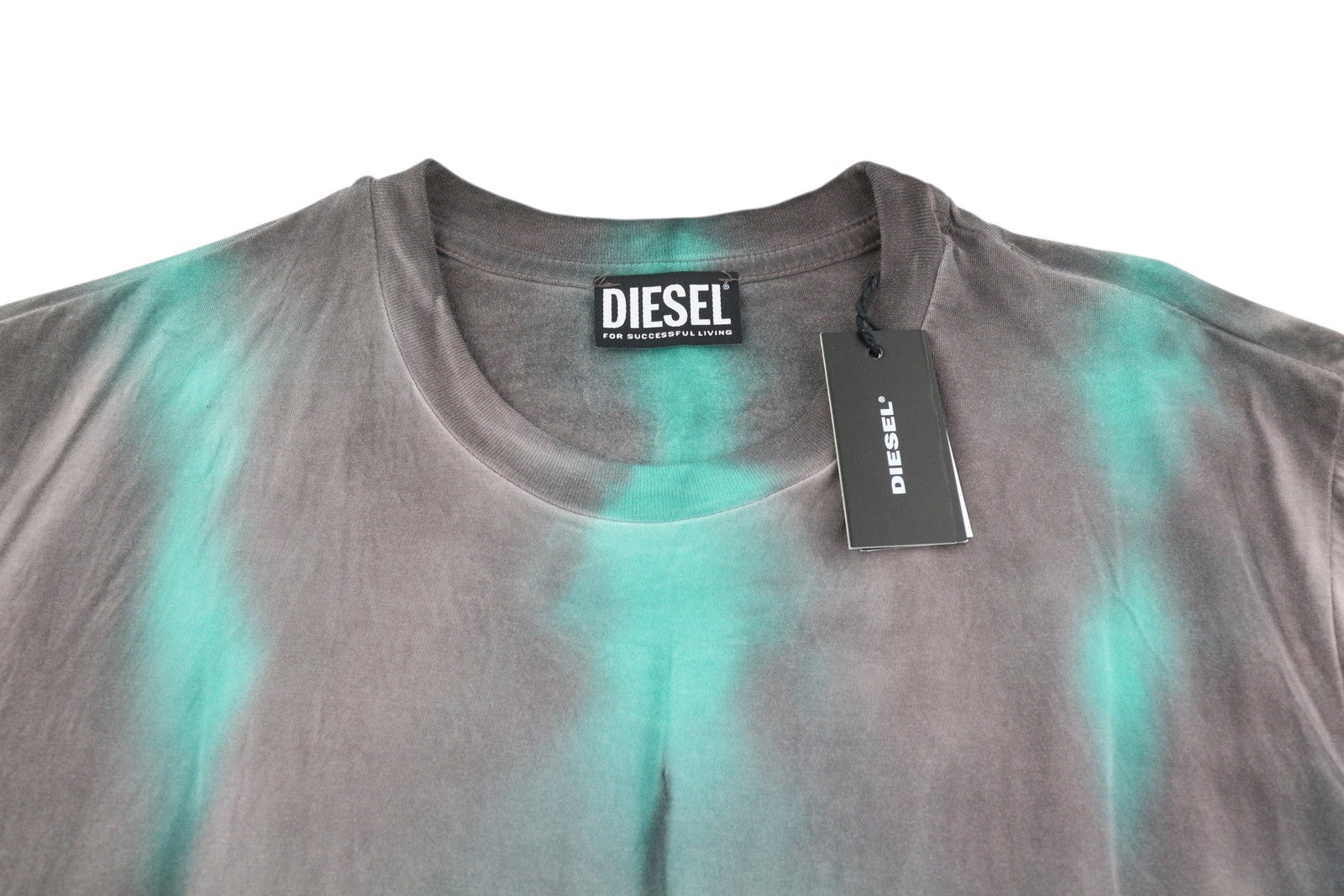 DIESEL T-Just-B52 Men T-Shirt S Short Sleeved Acid Wash Effect Crew RRP€125