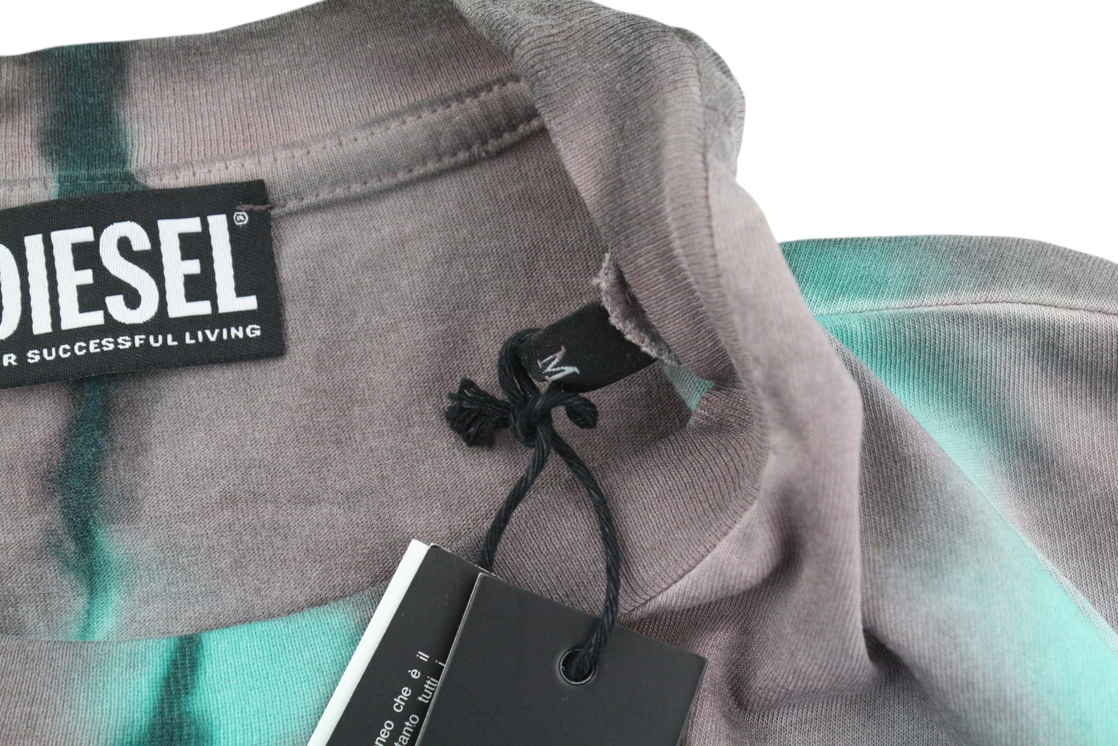 DIESEL T-Just-B52 Men T-Shirt M Short Sleeved Acid Wash Effect Crew Neck RRP€125