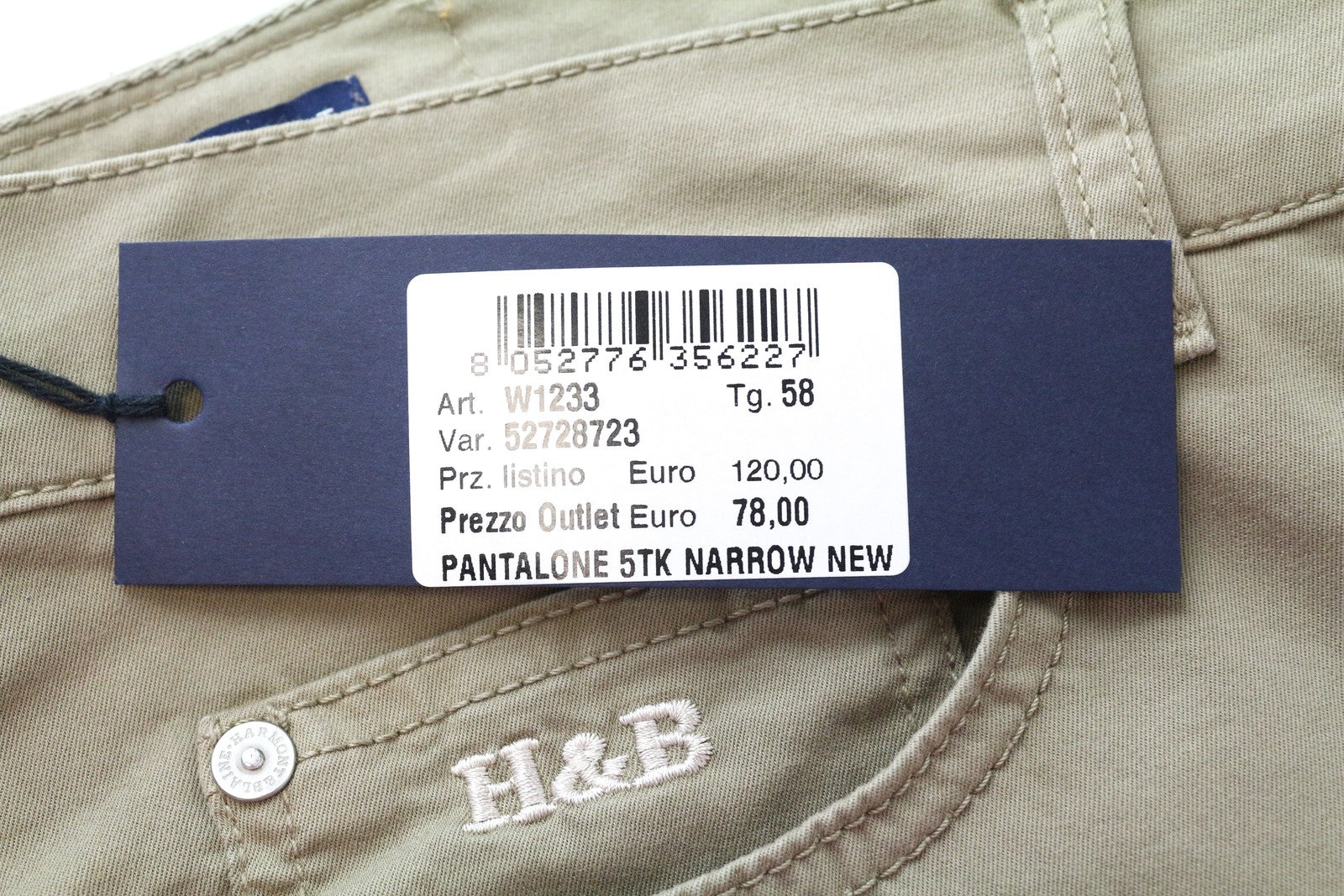 HARMONT & BLAINE Mens Pants 58 Brown Stretch   Flat Front