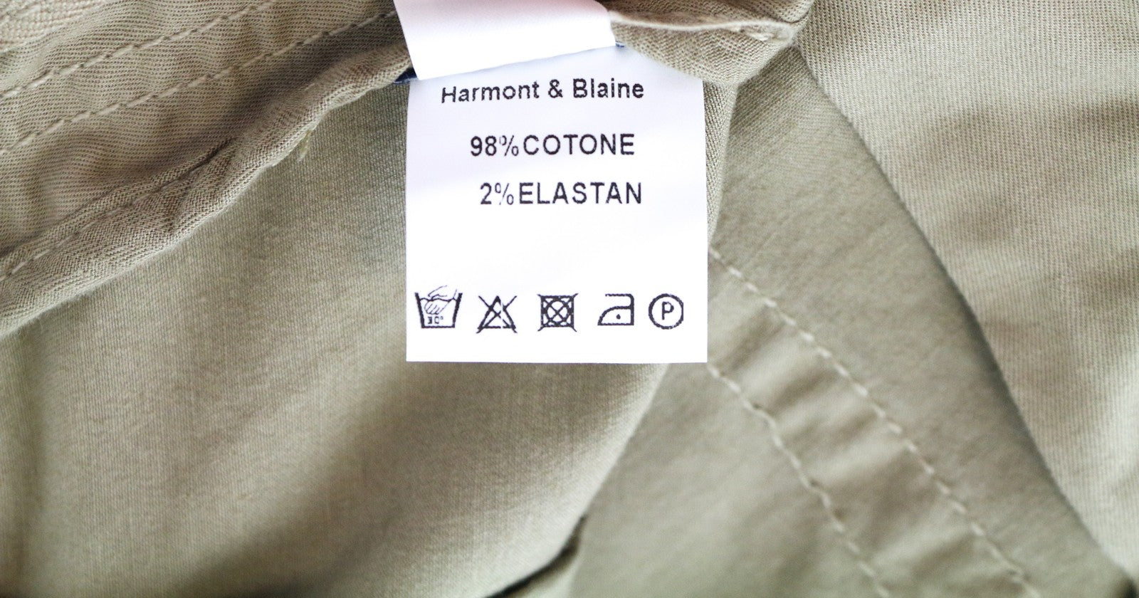 HARMONT & BLAINE Mens Pants 58 Brown Stretch   Flat Front