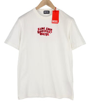 DIESEL T-Diegor-E2 Mens T-Shirt L White Short Sleeve Crew Collar