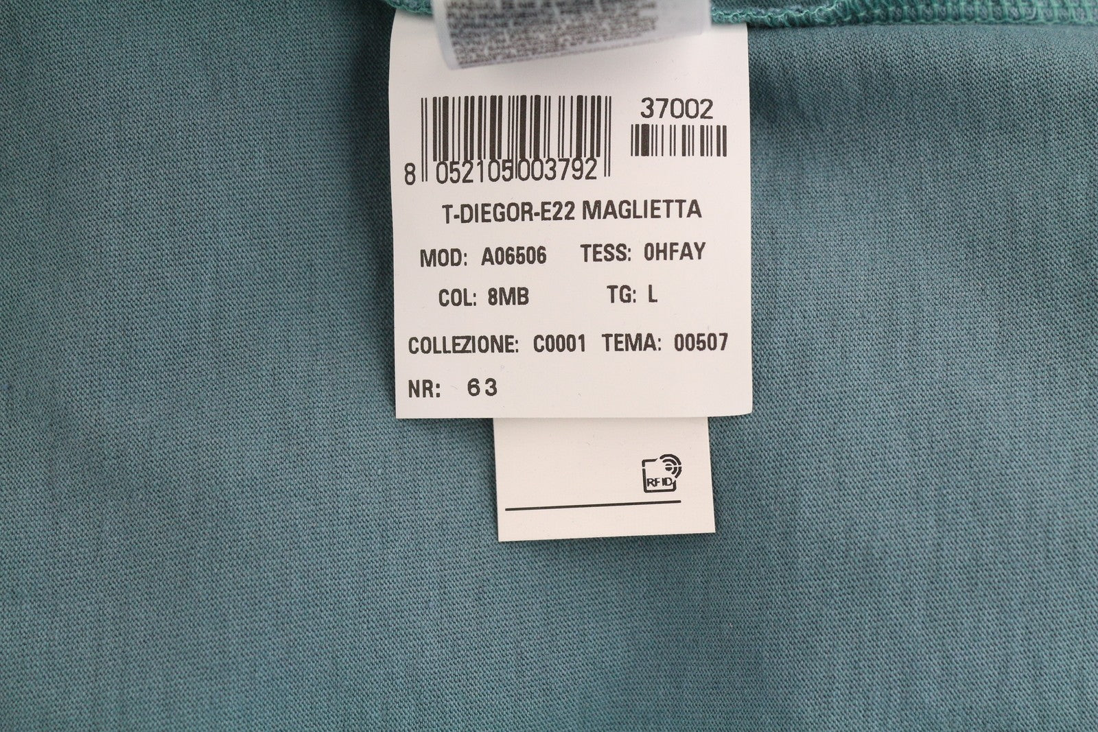 DIESEL T-Diegor-E22 vyriški marškinėliai L dydžio, mėlyni, išblukimo efekto, apvalios iškirptės, trumpomis rankovėmis, trikotažiniai