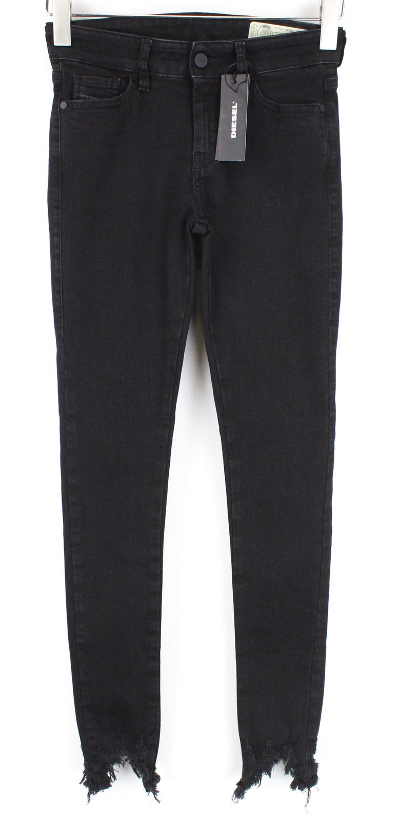 DIESEL Slandy 085AV Women's W25/L30 Skinny Fit Jeans Distressed Hems