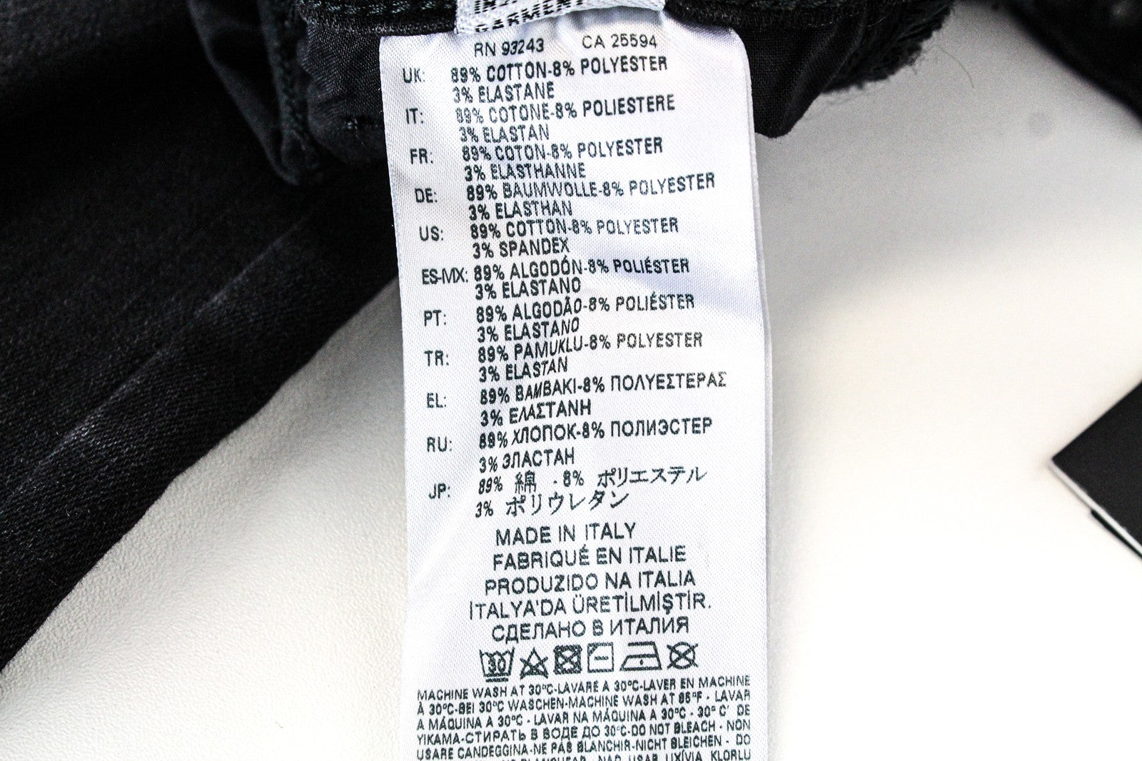 DIESEL Slandy 085AV Women's W25/L30 Skinny Fit Jeans Distressed Hems