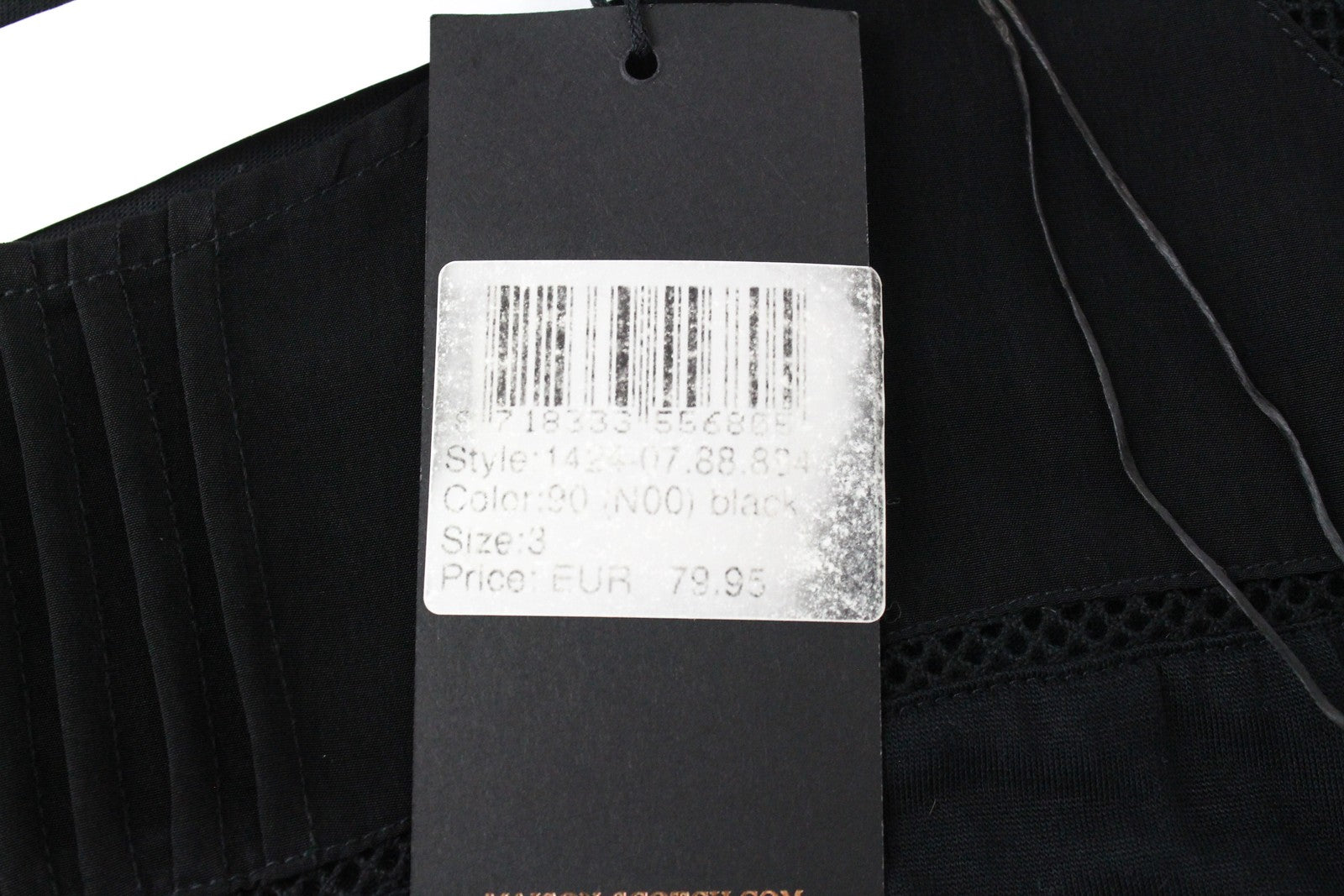 MAISON SCOTCH Womens's L Black Pullover Classic 2in1 Long Sleeve Layered