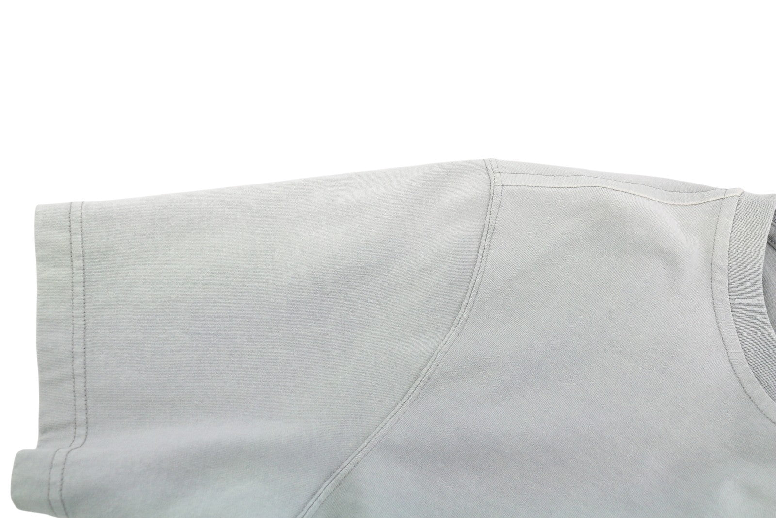 DIESEL T-Just-E20 Mens T-Shirt L Grey Fade Effect Crew Neck Short Sleeve