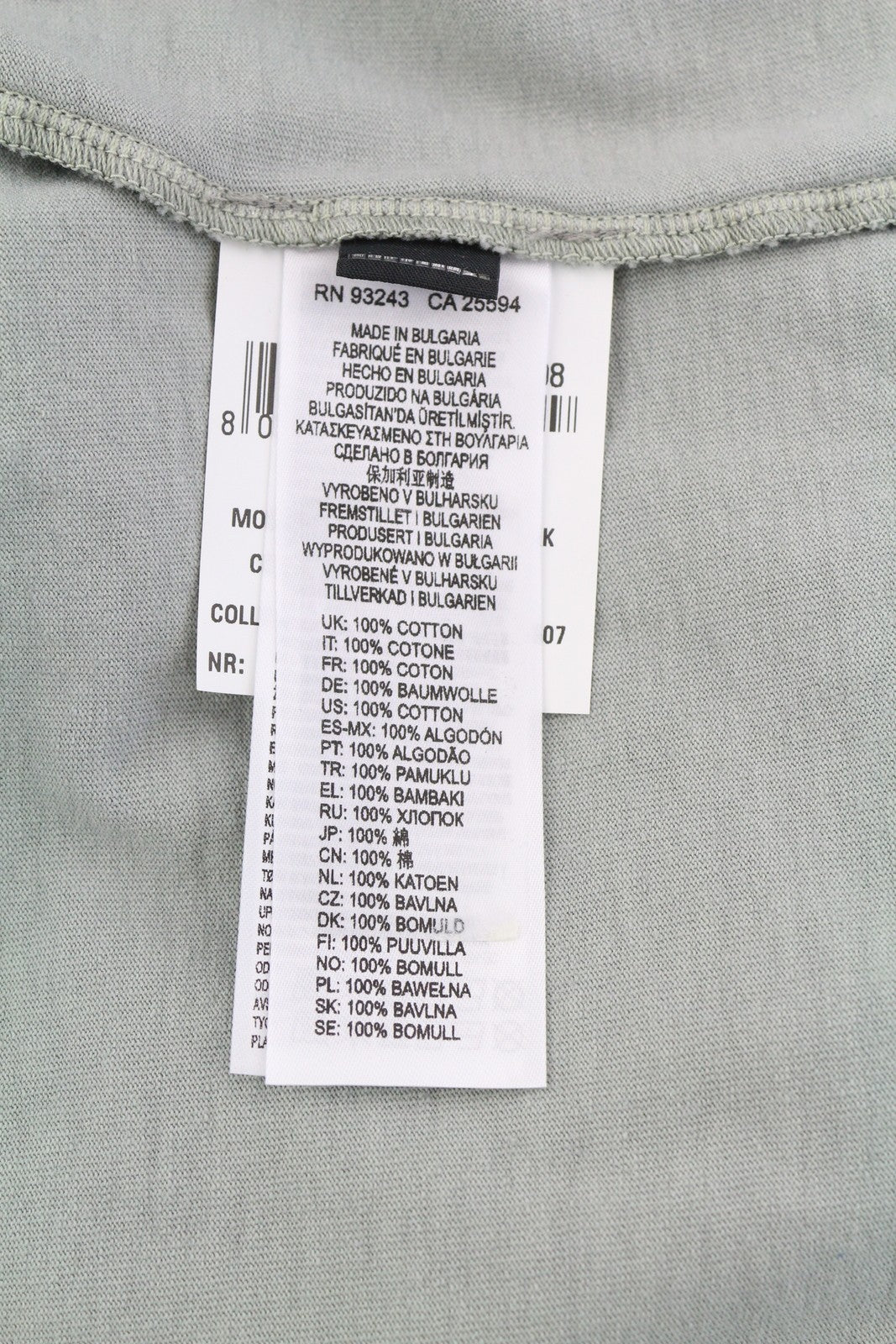 DIESEL T-Just-E20 Mens T-Shirt L Grey Fade Effect Crew Neck Short Sleeve