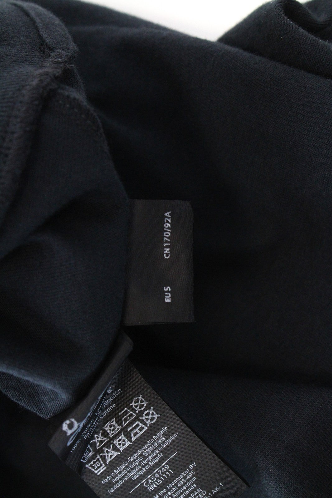 DENHAM Tubular Tee S Womens's Black  Short Sleeve Round Neck Basic Shirt