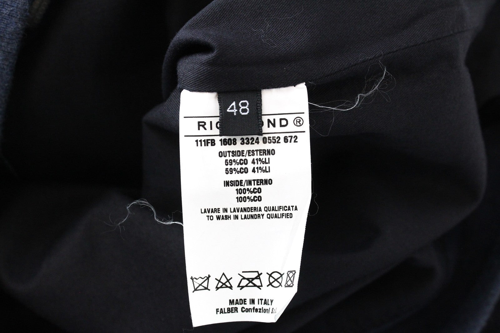 RICHMOND džinsinis vyriškas švarkas 48 Chambray su užtrauktuku bomber tamsiai mėlynas lino mišinio audinys