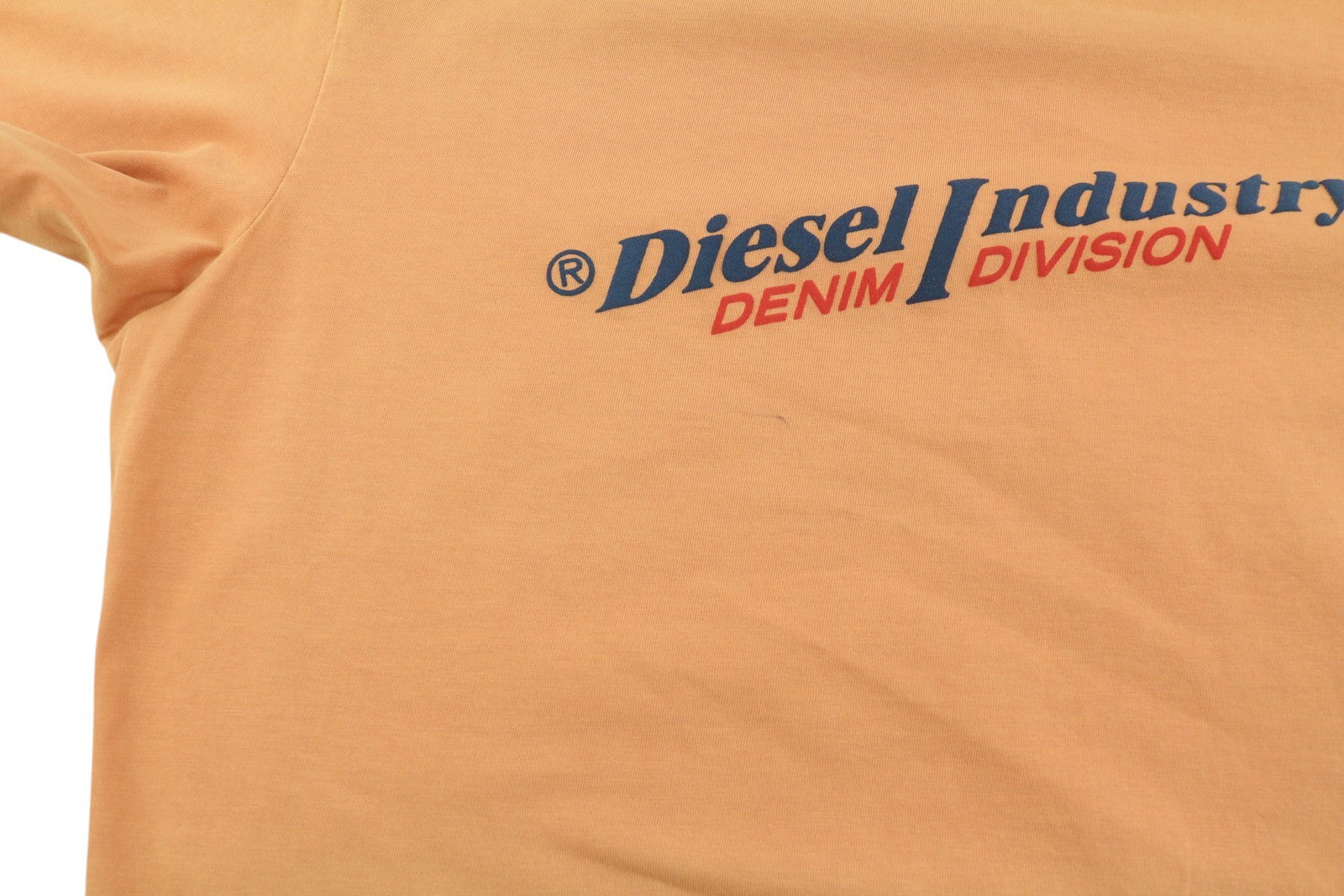 DIESEL T-Diegor-Ind Mens T-Shirt L Orange Short Sleeve Crew Neck