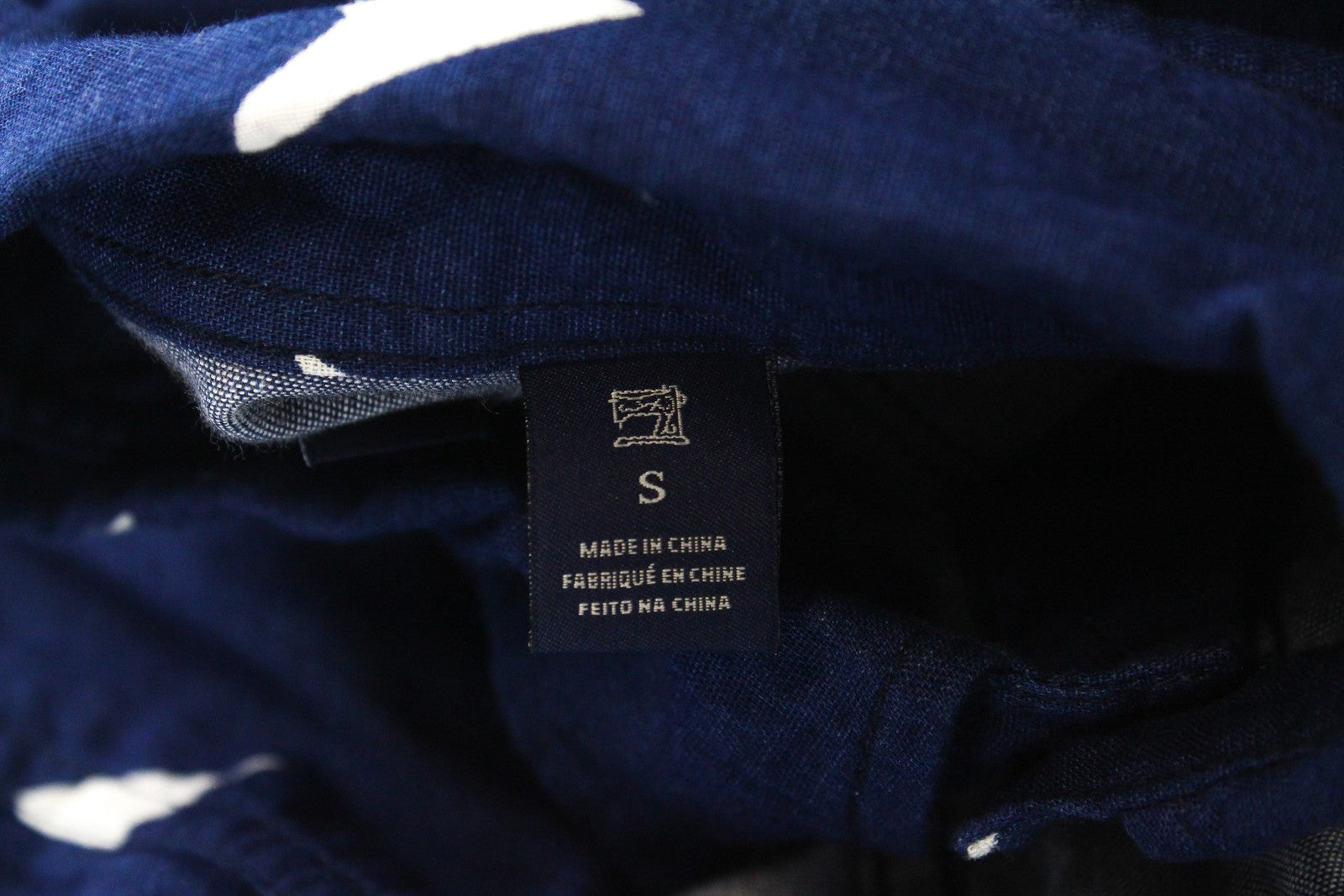 SCOTCH & SODA  Blauw Blue Shirt S Patterned Long Sleeve Mens