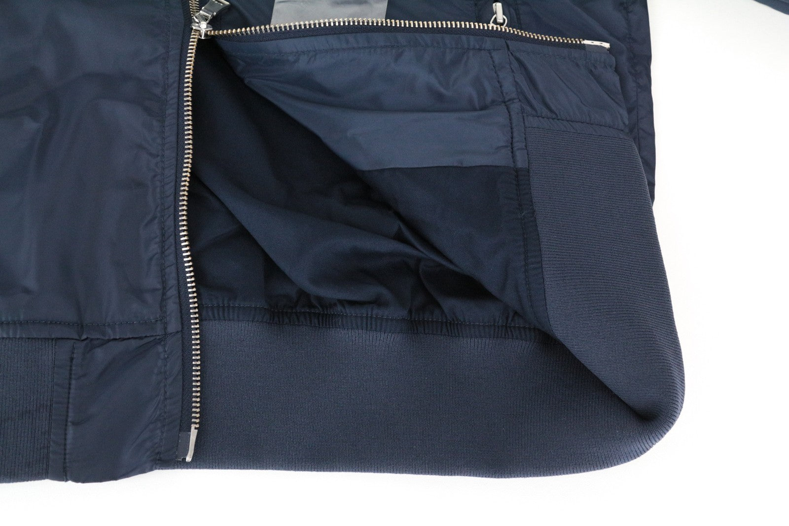 RICHMOND vyriška striukė 46 mėlyna trumpomis rankovėmis su dygsniais, laisvalaikio stiliaus, užtrauktuku 