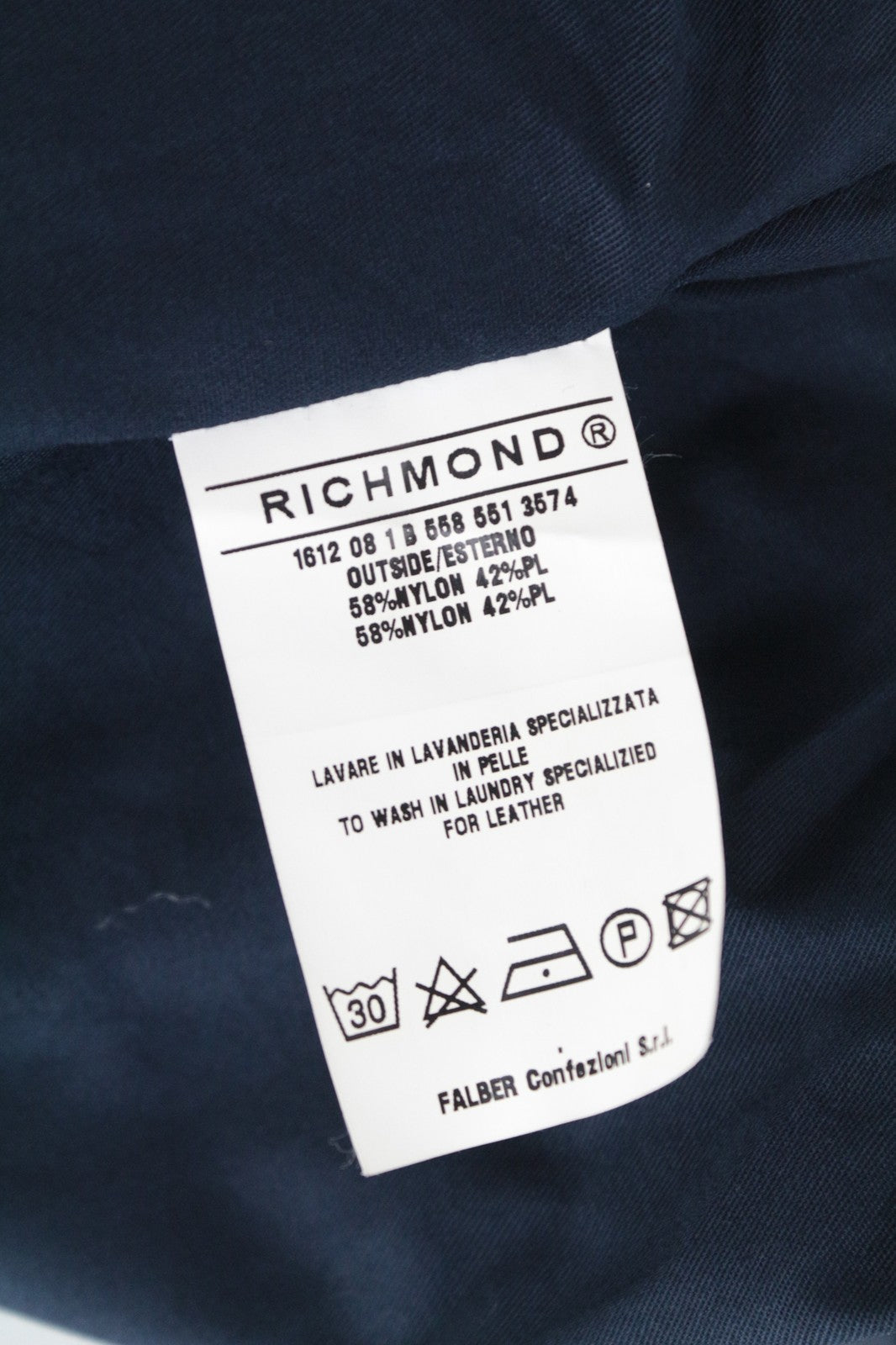 RICHMOND vyriška striukė 46 mėlyna trumpomis rankovėmis su dygsniais, laisvalaikio stiliaus, užtrauktuku 