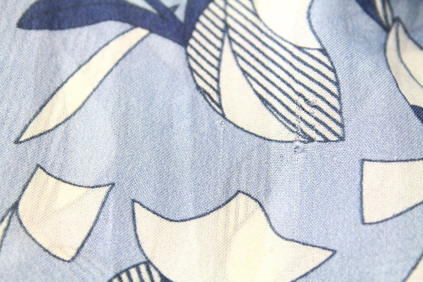 SUISTUDIO Charles Womens Silk Shirt UK6 Blue Lightweight Patterned Blouse