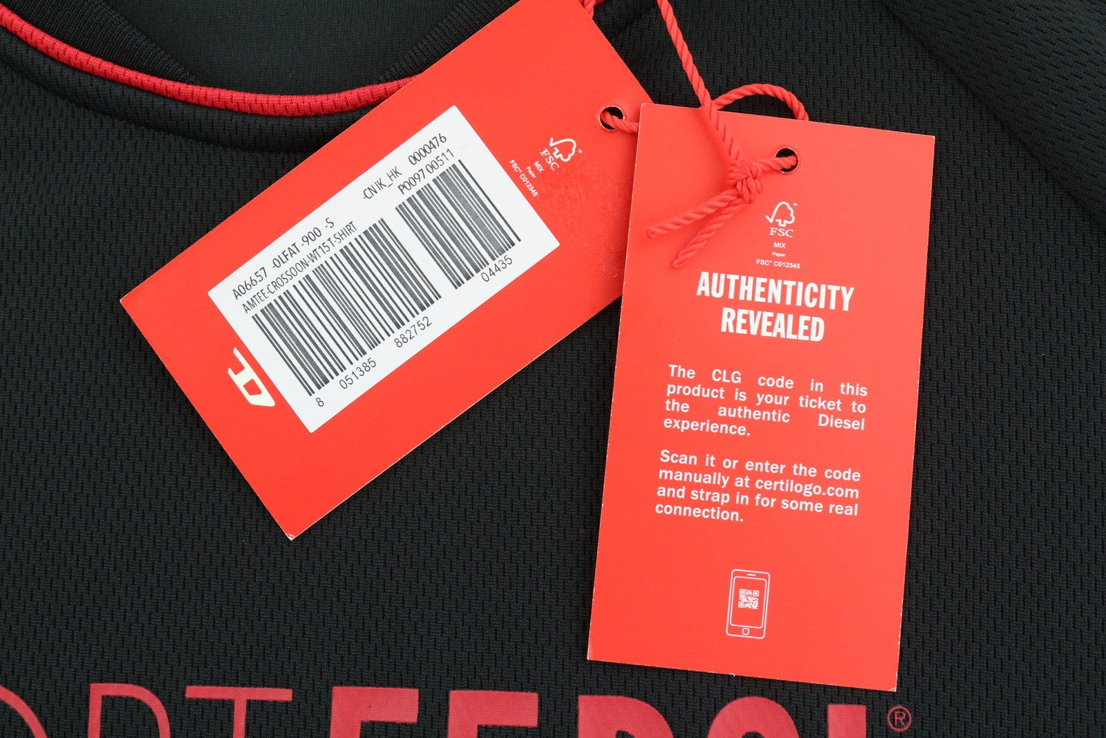 DIESEL Amtee-Crossoon-WT15 Men T-Shirt S Black 55DSL Sport Jersey Short Sleeved