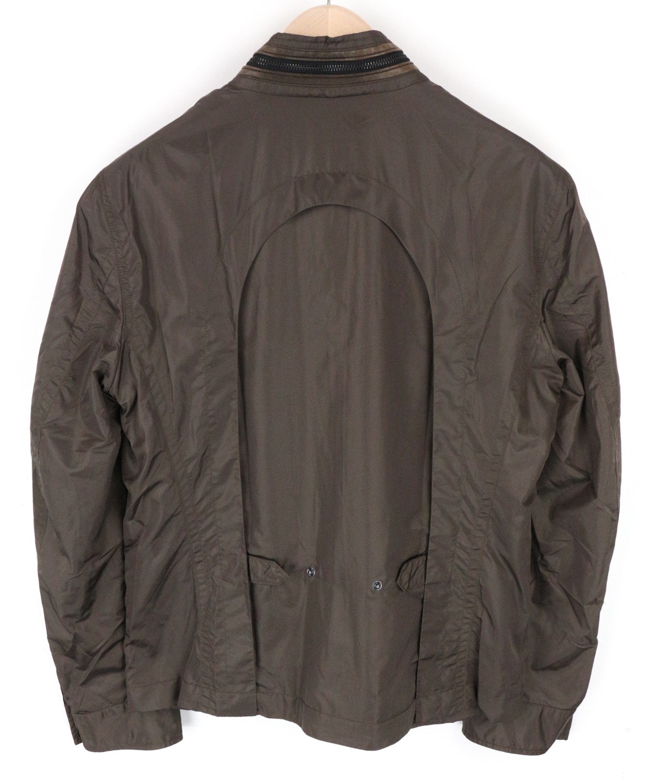 RICHMOND vyriška striukė 48 ruda, trumpa, nailono, su kišenėmis ir apykakle 