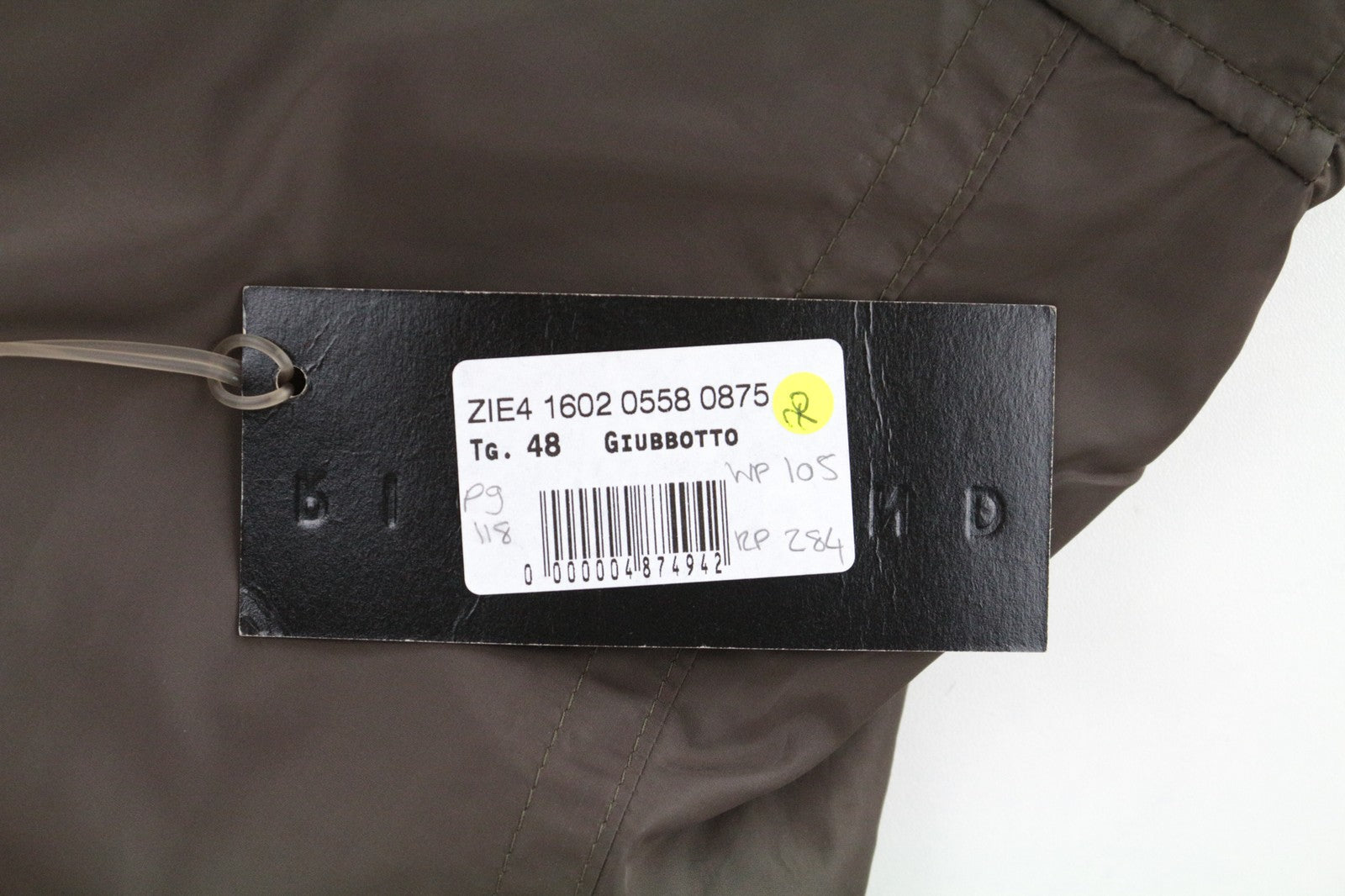 RICHMOND vyriška striukė 48 ruda, trumpa, nailono, su kišenėmis ir apykakle 