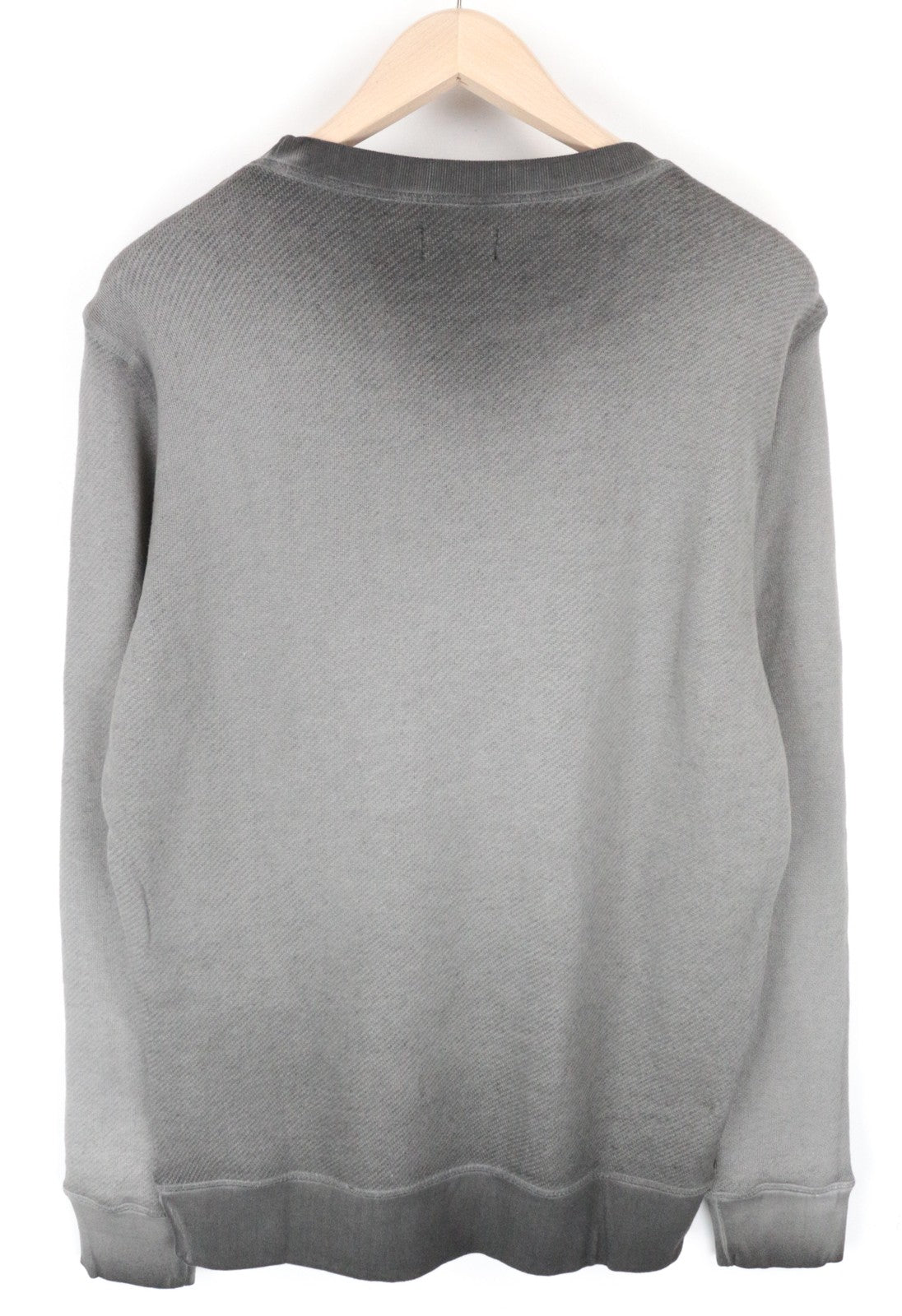 DIESEL S-Joe vyriškas M dydžio džemperis pilkas apvalios kaklo iškirptės megztinis su logotipu ir laisvalaikio stiliaus džemperis 